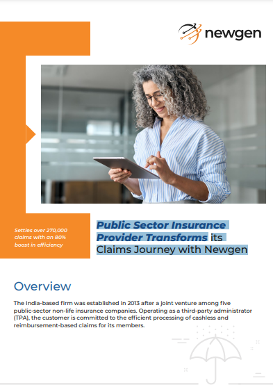 Public Sector Insurance Provider Transforms its Claims Journey with Newgen