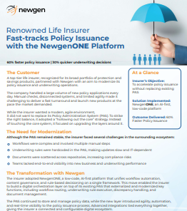 Case Study: Renowned Life Insurer Fast-tracks Policy Issuance with the NewgenONE Platform