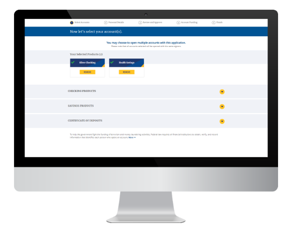 Online account opening