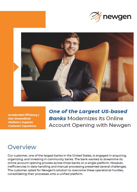 case study US based online account opening software