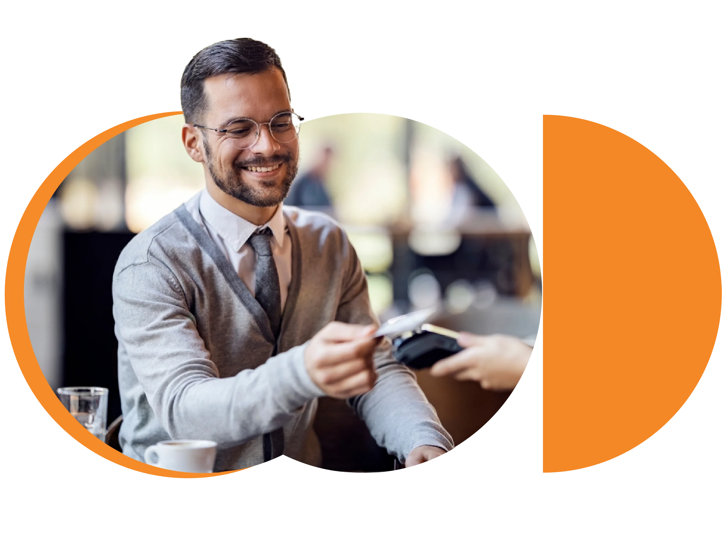 Corporate man smiling