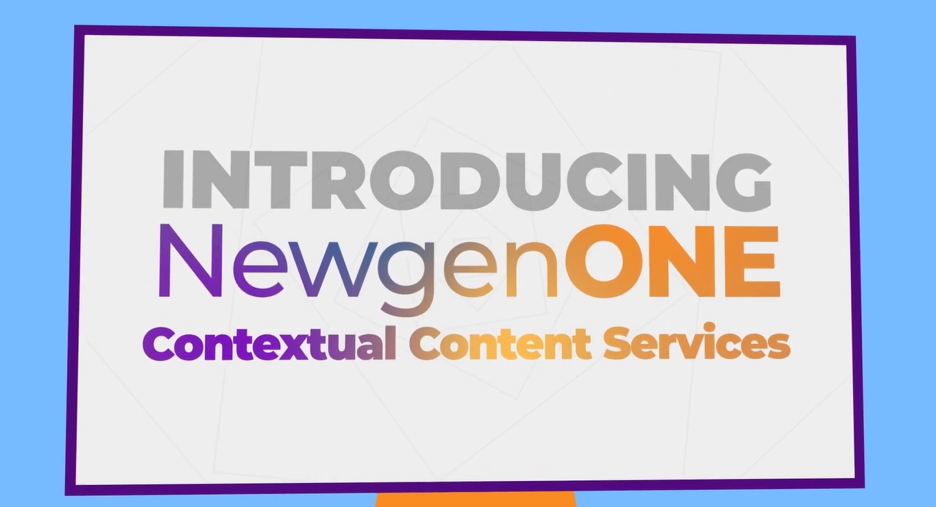 NewgenONE contextual content services platform
