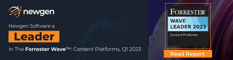 Newgen Software Leader In Forrester ECM Platform 2023