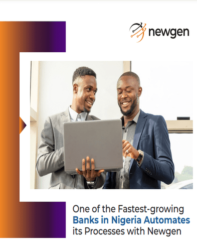 two nigerian bank professionals standing alongside