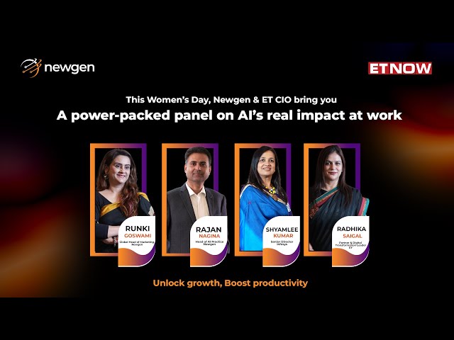 Panel discussion on AI’s Real Impact at Work - Women’s Day Special - ET NOW & Newgen Software